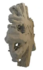 Stehtisch aus Teakwurzel. Ca. 156cm Länge, 24cm Dicke 